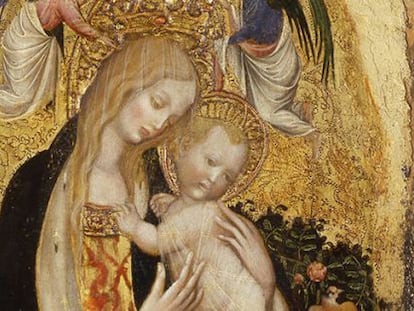 La &#039;Virgen de los codornices&#039;, de Pisanello, una de las obras robadas en Verona. 