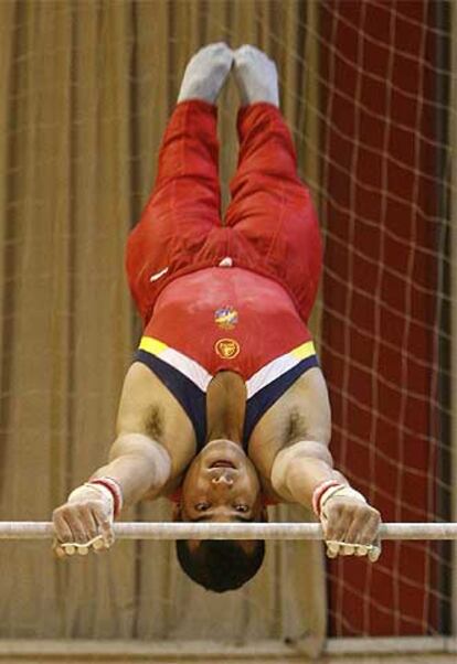 Gervasio Deferr, en un entrenamiento en Madrid.