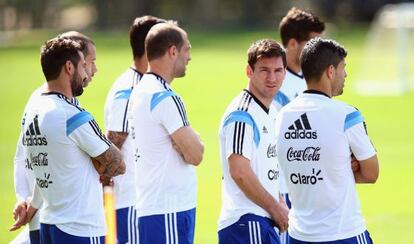 Entrenamiento de la selección Argentina