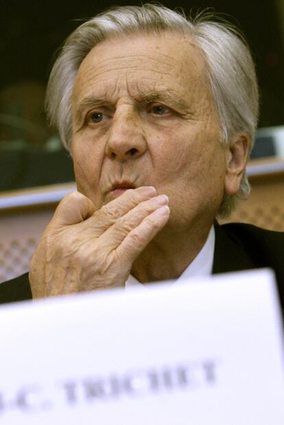 Trichet, en su comparecencia ayer en el Parlamento Europeo.