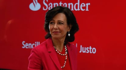 La presidenta del Banco Santander, Ana Patricia Botín.