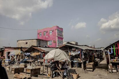 La ex-OCA (Office des Cités Africaines) cerca de Lemba, Kinshasa.