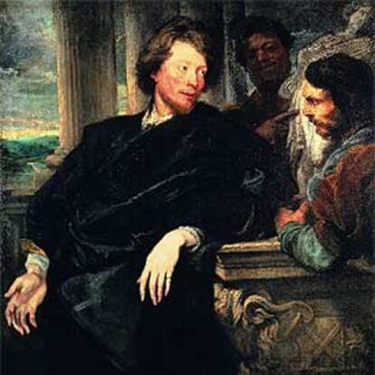 <i>George Gage i due uomini,</i> óleo de Van Dyck (National Gallery de Londres).