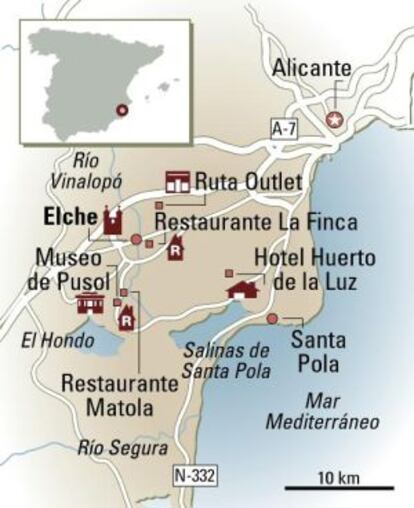 Mapa de Elche.