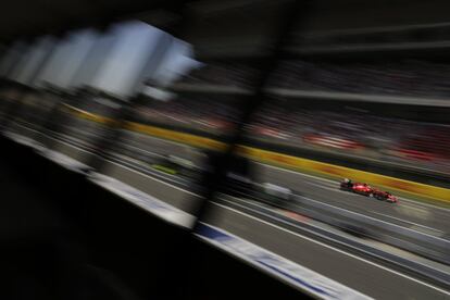 Kimi Raikkonen, durante el GP de España