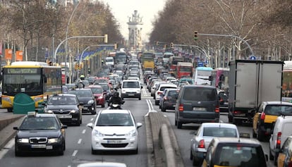 Trànsit intens a Barcelona.