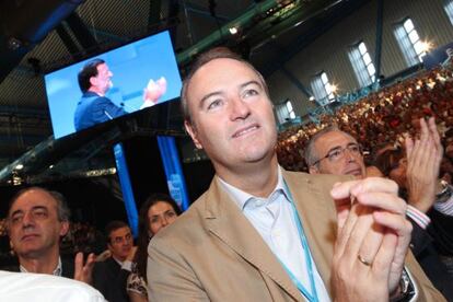 Alberto Fabra durante la Convenci&oacute;n del PP en M&aacute;laga.