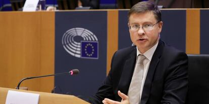 Valdis Dombrovskis, vicepresidente de la Comisión Europea.