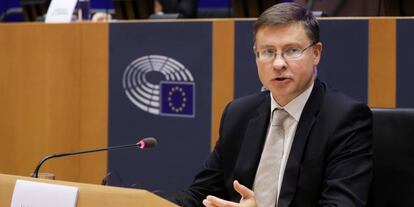 Valdis Dombrovskis, vicepresidente de la Comisión Europea. 