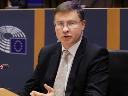 Valdis Dombrovskis, vicepresidente de la Comisión Europea. 