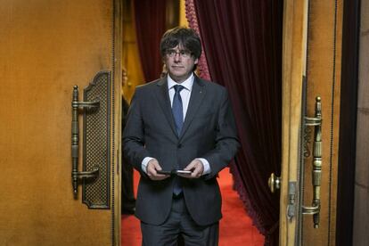 En la imagen Carles Puigdemont.  