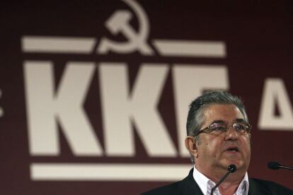 El líder del Partido Comunista de Grecia (KKE), Dimitris Koutsoumbas.