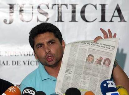 Juan José Cortés, padre de Mari Luz, en rueda de prensa.