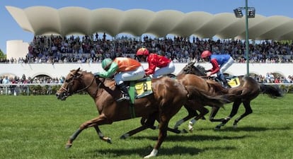 Carrera en el Hip&oacute;dromo de la Zarzuela.