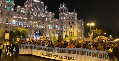 Manifestación el 12 de noviembre pasado en el centro de Madrid.
 