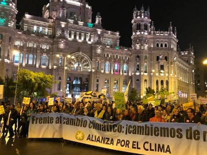 Manifestación el 12 de noviembre pasado en el centro de Madrid.
 