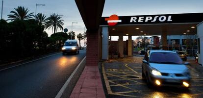 Una gasolinera de Repsol en Marbella