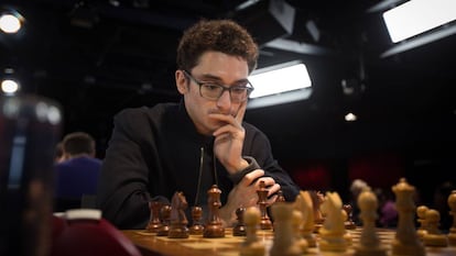 Fabiano Caruana, durante el torneo del Grand Chess Tour en Londres 2018