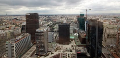 Zona de oficinas de Azca en Madrid.