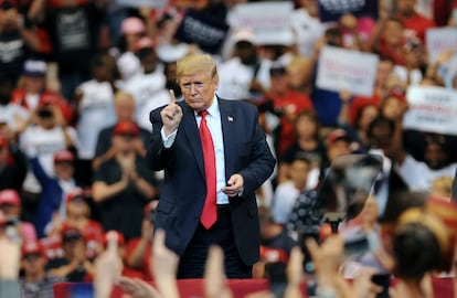 Donald Trump en Sunrise, Florida, el 26 de noviembre de 2019. 