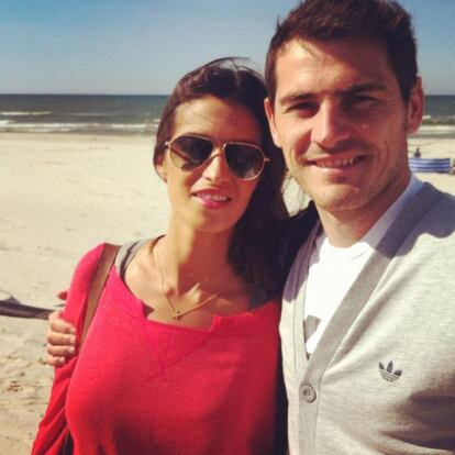 Iker Casillas ha colgado esta foto con Sara Carbonero en el Mar B&aacute;ltico.