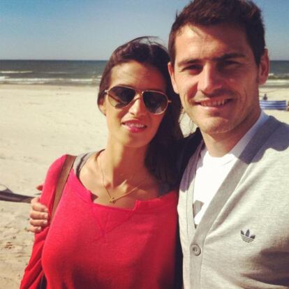 Iker Casillas ha colgado esta foto con Sara Carbonero en el Mar Báltico.