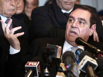 El recién dimitido ministro de Justicia italiano, Clemente Mastella.