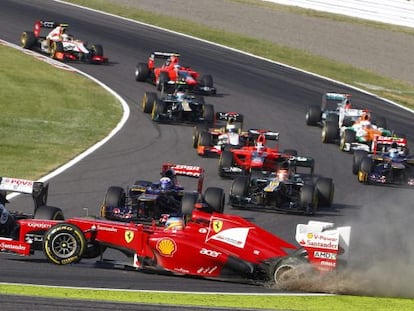 Alonso, ayer, en Suzuka