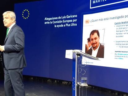 El eurodiputado de Ciudadanos Luis Garicano esta mañana en Madrid.