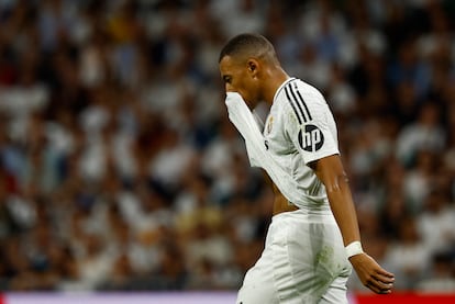 Kylian Mbappé, durante el partido contra el Villarreal el 5 de octubre en el que fue titular.
