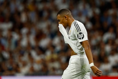 Kylian Mbappe, en el partido contra el Villarreal celebrado recientemente en Madrid.