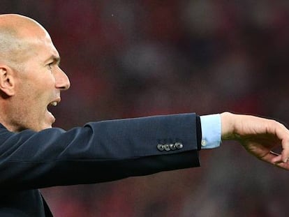 El ya ex entrenador del Real Madrid, Zinedine Zidane.