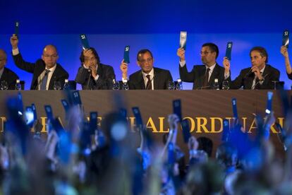 samblea de socios compromisarios del Barça en octubre del año pasado