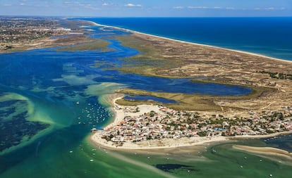 Isla de Armona, en la ría Formosa, al sureste de Portugal.