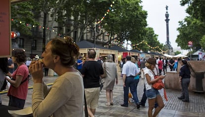 Environment during the tast to the Rambla, in a file image.