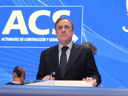 Florentino P&eacute;rez, presidente de ACS.