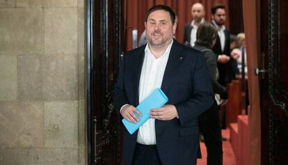 El vicepresidente del Gobierno catalán, Oriol Junqueras.