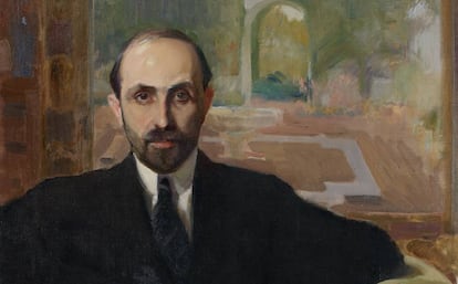 Retrato de Juan Ram&oacute;n JIm&eacute;nez, de Sorolla.