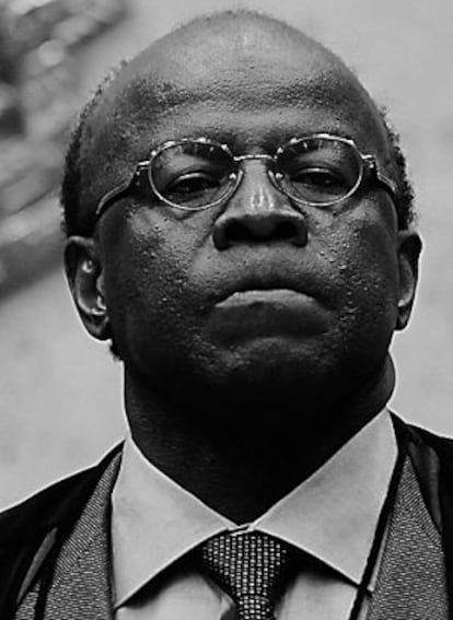 El juez Joaquim Barbosa en agosto de 2013.