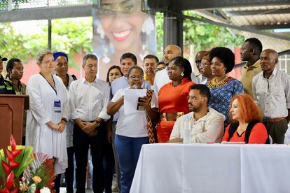 La vicepresidenta Francia Márquez durante los Diálogos Regionales en Buenaventura, el 21 de octubre de 2022.