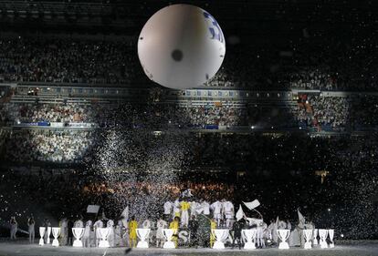 Vista general de la celebración en el estadio Santiago Bernabéu.