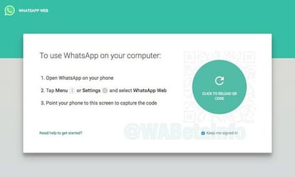 Así es el nuevo diseño de la página de inicio de sesión de WhastApp Web