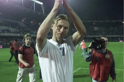 Karpin, tras un partido en el estadio vigués de Balaídos.