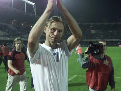 Karpin, tras un partido en el estadio vigués de Balaídos.
