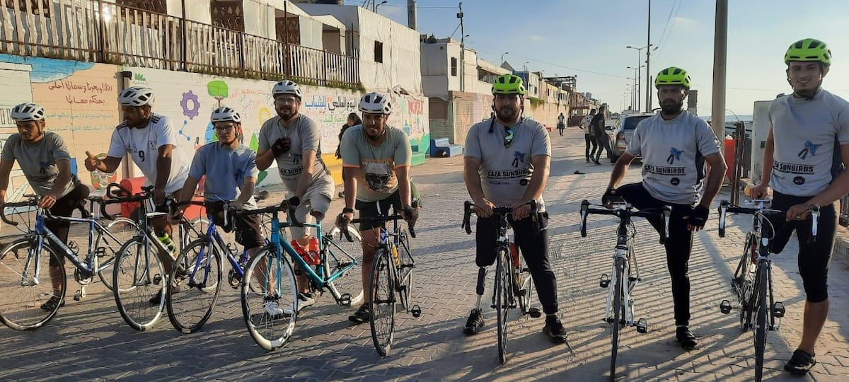 Los Gaza Sunbirds, el equipo ciclista de amputados que compite por “el derecho a existir de Palestina”