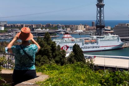 Vista de la terminal de cruceros del puerto de Barcelona.