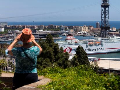 Vista de la terminal de cruceros del puerto de Barcelona.