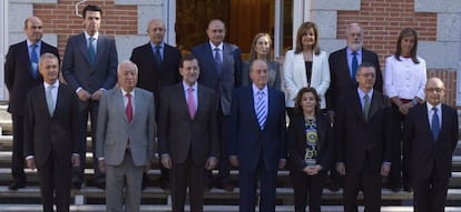 Foto del primer Consejo de Ministros presidido de Mariano Rajoy