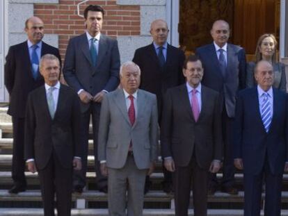 Foto del primer Consejo de Ministros presidido de Mariano Rajoy