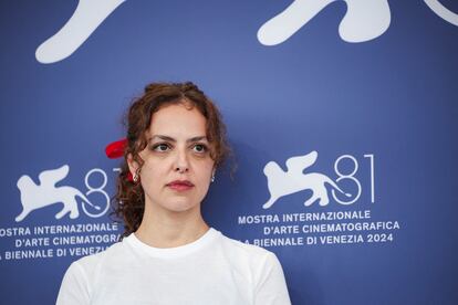 La directora Dea Kulumbegashvili, en la presentación en el festival de Venecia de 'April'.